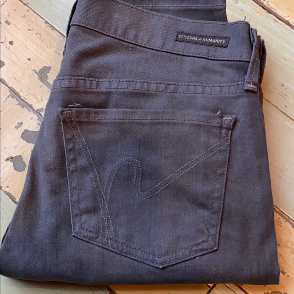 Citizens of Humanity gray denim skinny jeans 26